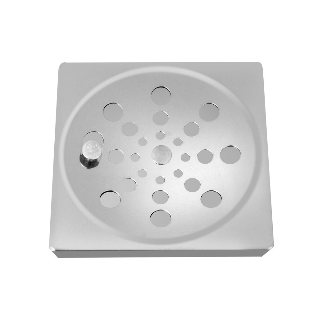 Ralo Grelha Inox Para Banheiro Quadrado 10x10 Com Fecho Esgoto Odor