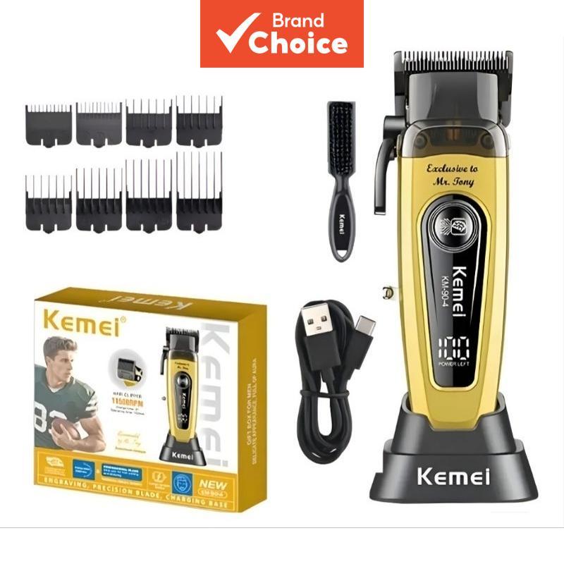 7 de julho: Produto mais vendido – Kemei KM-90-4 aparador de cabelo, com lâmina com revestimento DLC, rotação 11 500 rpm