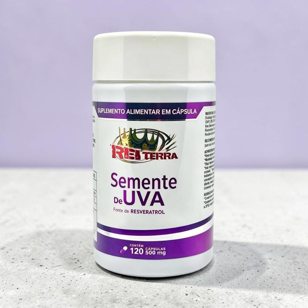 Resveratrol - Semente De Uva 120 Cápsulas - Rei Terra