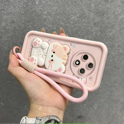 Capa for redmi 14C 5g poco c75 m7 5g A3 PRO 4G normal capinha cordinha feminina suporte JTDTMZJ9