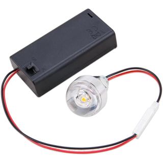 ZORZA 1 Peça de Luzes LED Miniatura com Suporte de Bateria e Interruptor Liga/Desliga, Fio Flexível de 10cm para Jardim 