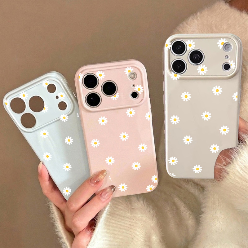 Capa De Telefone Flor Margarida Amarela Para Samsung Galaxy S26 S25 S24 Plus Ultra FE A57 A37 A36 A17 A07 A16 A15 A55 A0