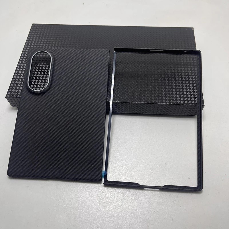yyyReal Capa De Carbono Para Samsung Galaxy Z Fold 8 Larga Proteção De Lente Fin