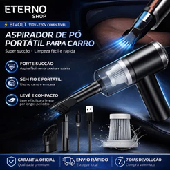 Aspirador 3 em 1 De Pó Usb Portátil Completo Premium Carro E Casa 2000mAh