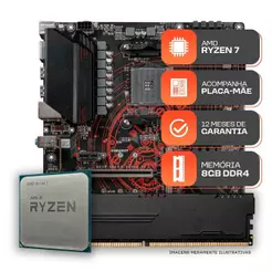 Kit Upgrade Gamer, AMD Ryzen 7 5700X, B550M, 8GB DDR4
