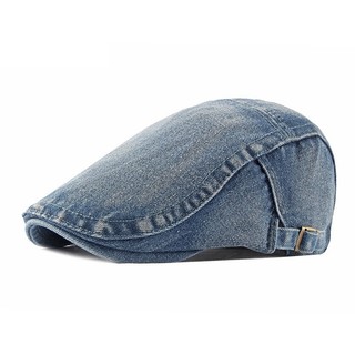 Boinas para primavera e outono, modelo unissexo, boina de ganga estilo retro, boina de artista, chapéu de pintor, boina 