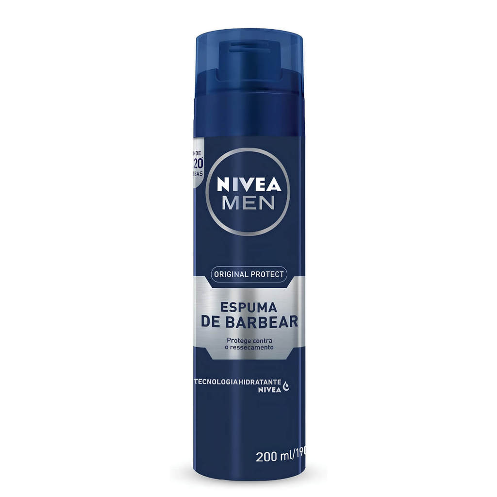 Espuma de Barbear Nivea Men Original Protect 200ml