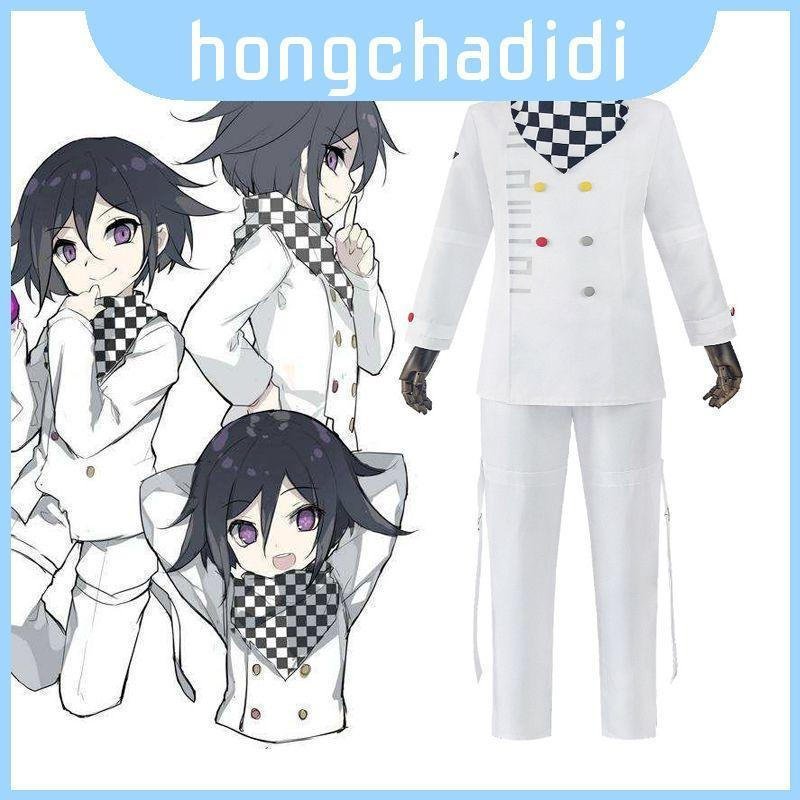 V3 Danganronpa Traje Autêntico de Cosplay de Ouma Kokichi Conjunto Completo Uniforme Escolar QQRV