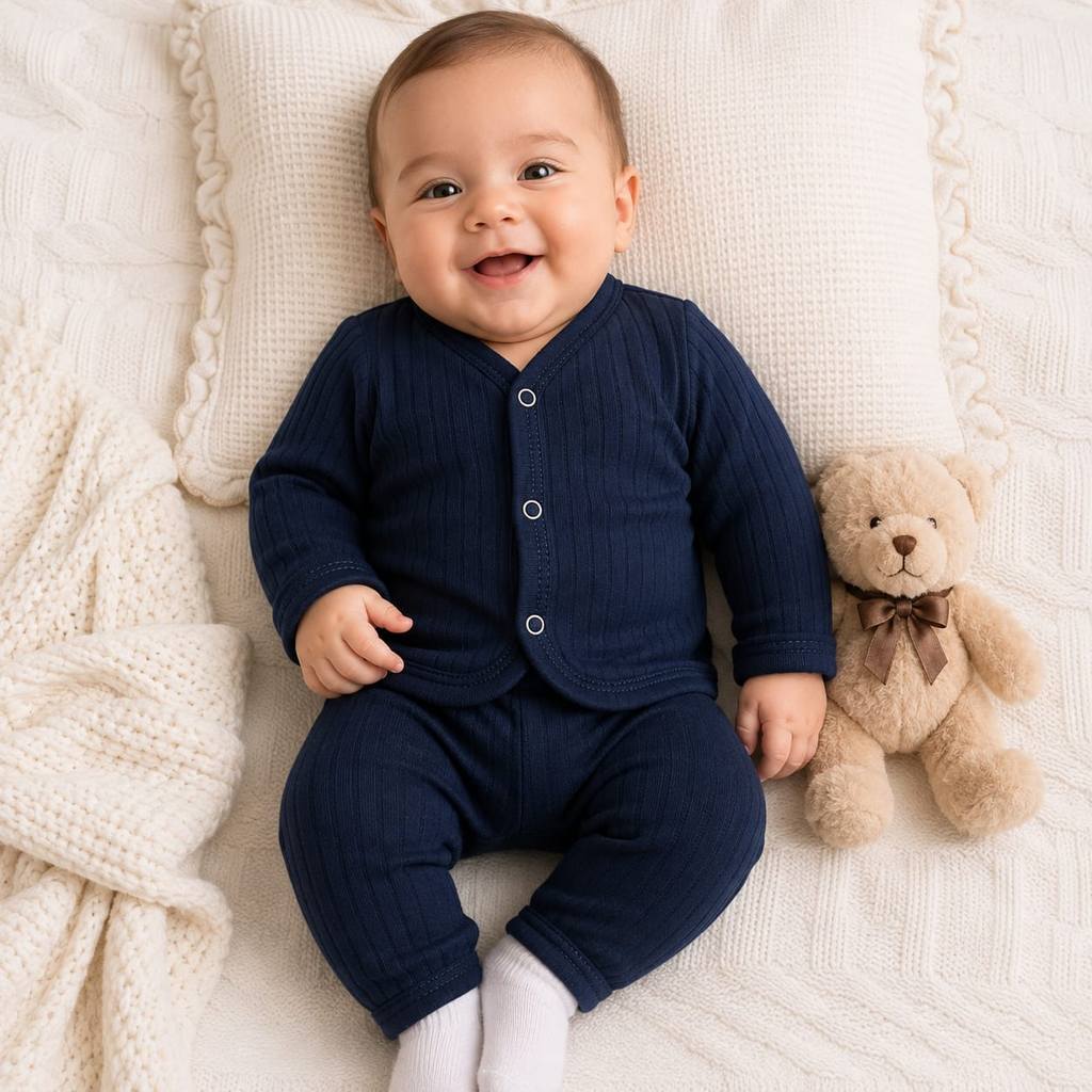 Conjunto Bebê 2 Peças canelado – Calça + casaquinho cardigan RN P pronta entrega
