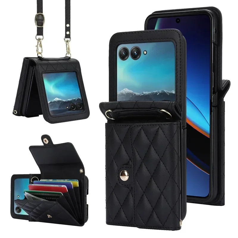 Crossbody Cordão Bolsa Caso De Telefone Para Motorola Razr 70 60 50 40 Ultra Mot