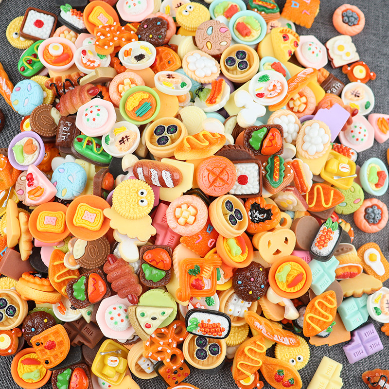 Brinquedos de comida em miniatura, pacote de Material diy, simulação, Mini frutas, vegetais, bebida, crianças, casa de b