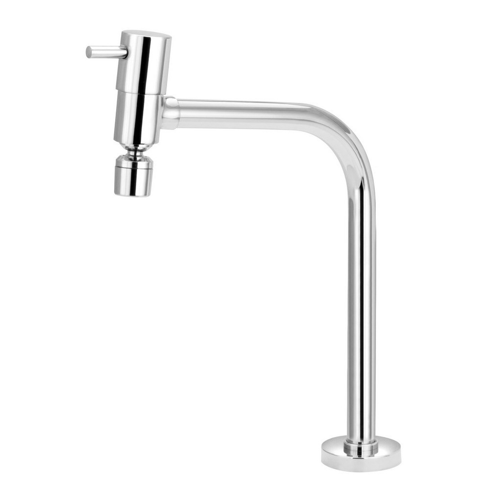 Torneira Lavatório cozinha Mesa Metal Luxo 1/4v Prateado Aço inoxidável Agua Quente Fria Gourmet — imagem 2 de 2