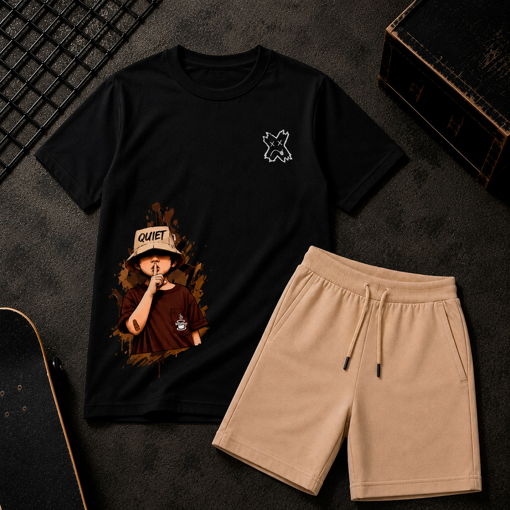 Conjunto hype infantil Masculino Bermuda + Camisa Conjunto Infantil Kit infantil Bermuda Camisa Kids — imagem 2 de 2