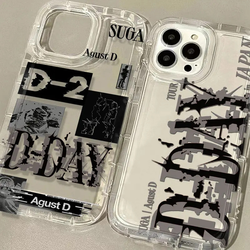 Capa de Telefone Fashion suga D-DAY para Samsung Galaxy S25 S24 S23 S22 S21 S20 S10 Note20 Note10 FE Ultra Plus 4G 5G