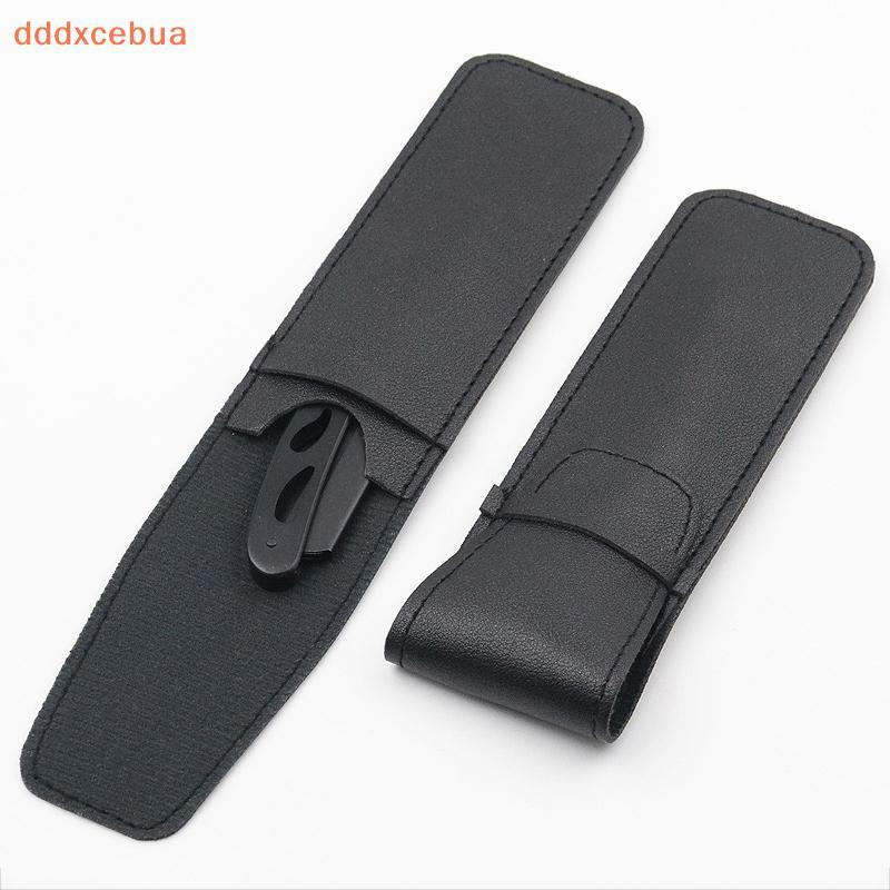Estojo De Couro PU Para Barbear , Bolsa Protetora E Lâminas Pretas