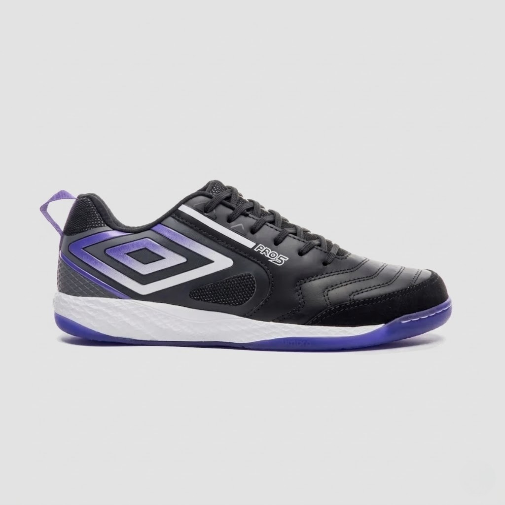 Chuteira Masculina Futsal Umbro Pro 5 Bump Preta Original