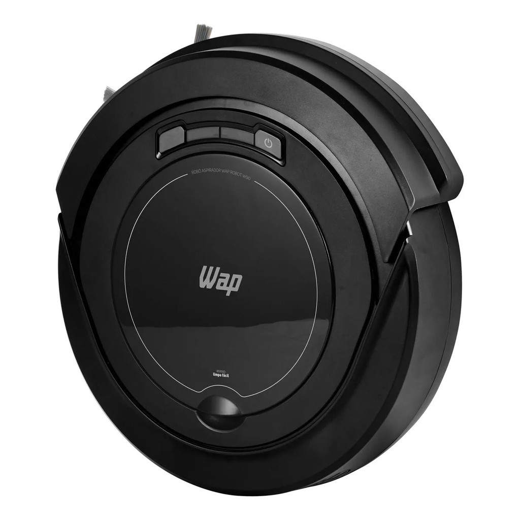 Robô aspirador Robot W90 varre aspira e passa pano 30w Wap cor preto