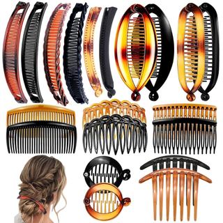 20 Peças de Presilhas de Cabelo Banana Clássicas, Presilhas Banana para Rabo de Cavalo, Presilhas de Cabelo Banana de Pl