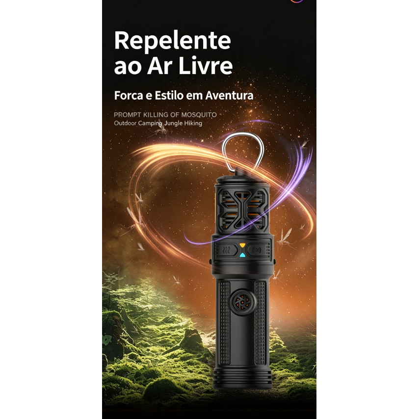 Repelente de mosquitos para acampamento ao ar livre Bateria de longa duração Tenda repelente de mosquitos ultrassônica p