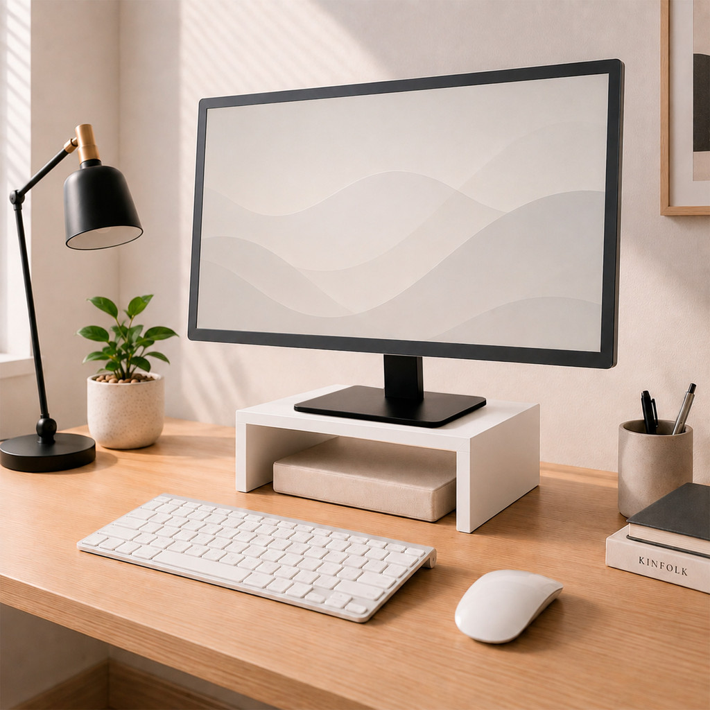 Suporte para Monitor de Mesa em MDF Elevador para PC Notebook