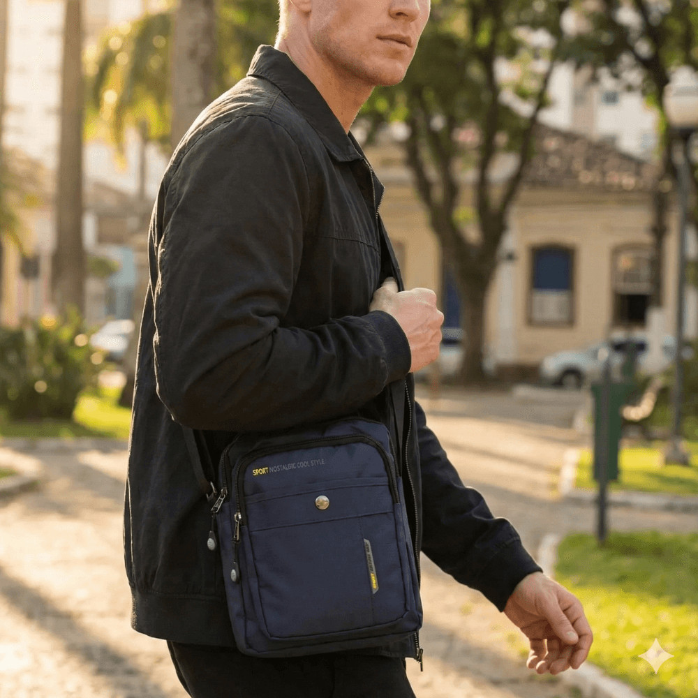 Shoulder Bag Unissex Stella Luna Sport Média Marinho/preto