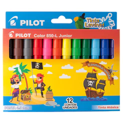 Caneta hidrográfica Color 850-L JR com 12 cores Pilot