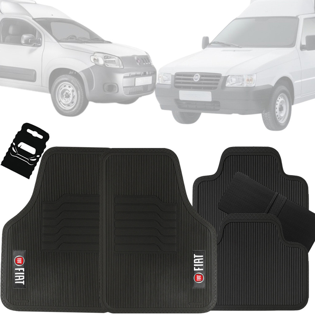 Tapete Automotivo Universal Borracha Fiorino 2002 2003 04 05 06 07 08 09 10 11 12 13 14 15 16 17 18 19 20 21 22 23 24 25
