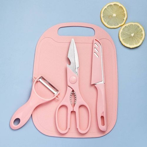Conjunto Utensilios Cozinha 4 Pecas Sortidas Silicone Resistente Antiaderente Facil Limpeza