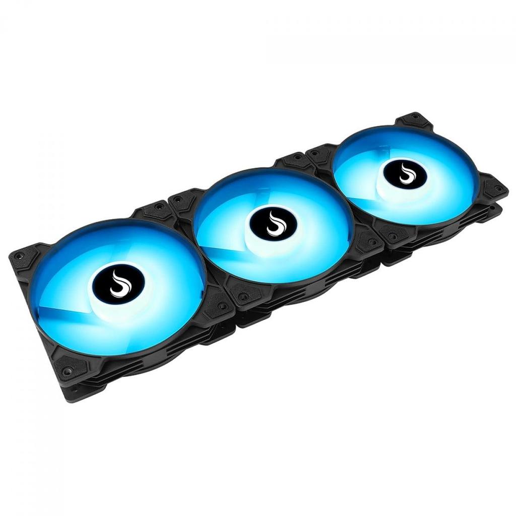 Kit Fan com 3 Unidades Rise Mode X, ARGB, 120mm, Preto, RM-XLD-01-ARGB — imagem 2 de 2
