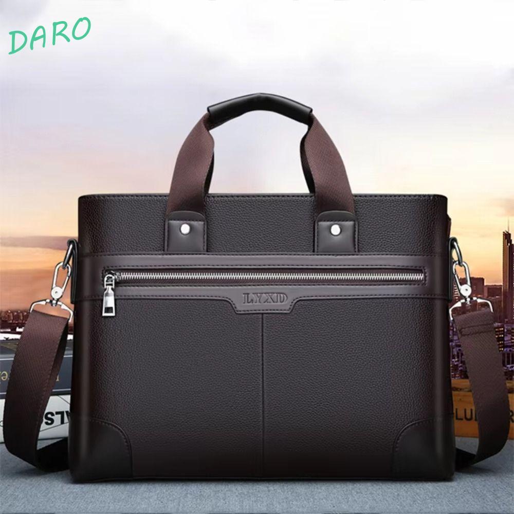 Bolsa Para Documentos Comerciais Dara , Pasta De Couro PU Com Fecho De Zíper Em Tecido Oxford , Multifuncional Laptop