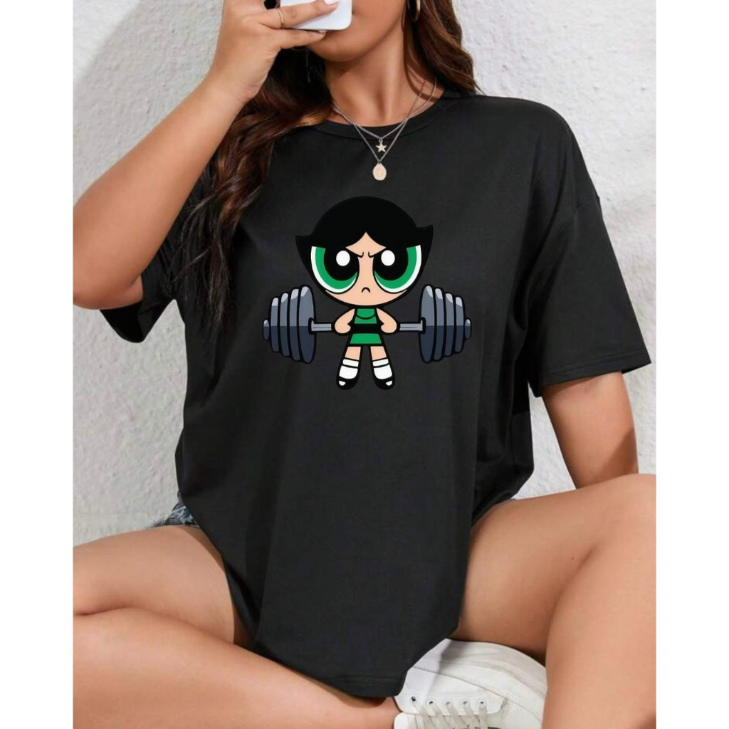 T-shirt Camisa Camiseta feminina Blusão Meninas Super Poderosas Gym Treino Academia 100% Algodão Varias cores!