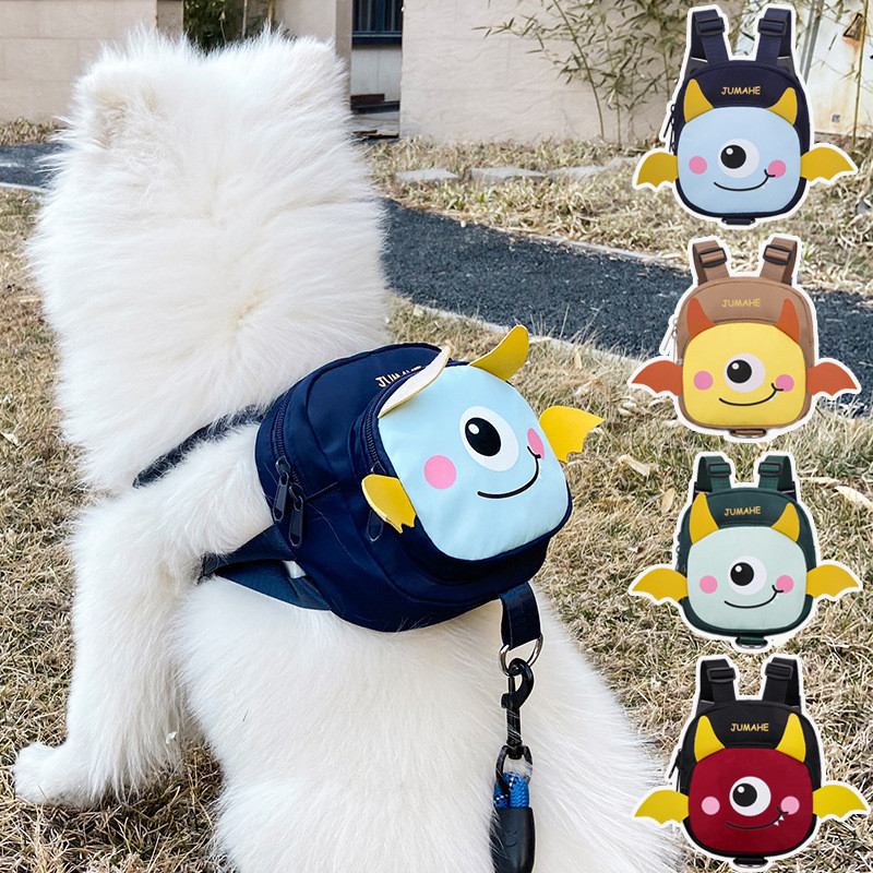 Nova bolsa para animais de estimação para passear com cães, bolsa para petiscos para animais de estimação, mochila