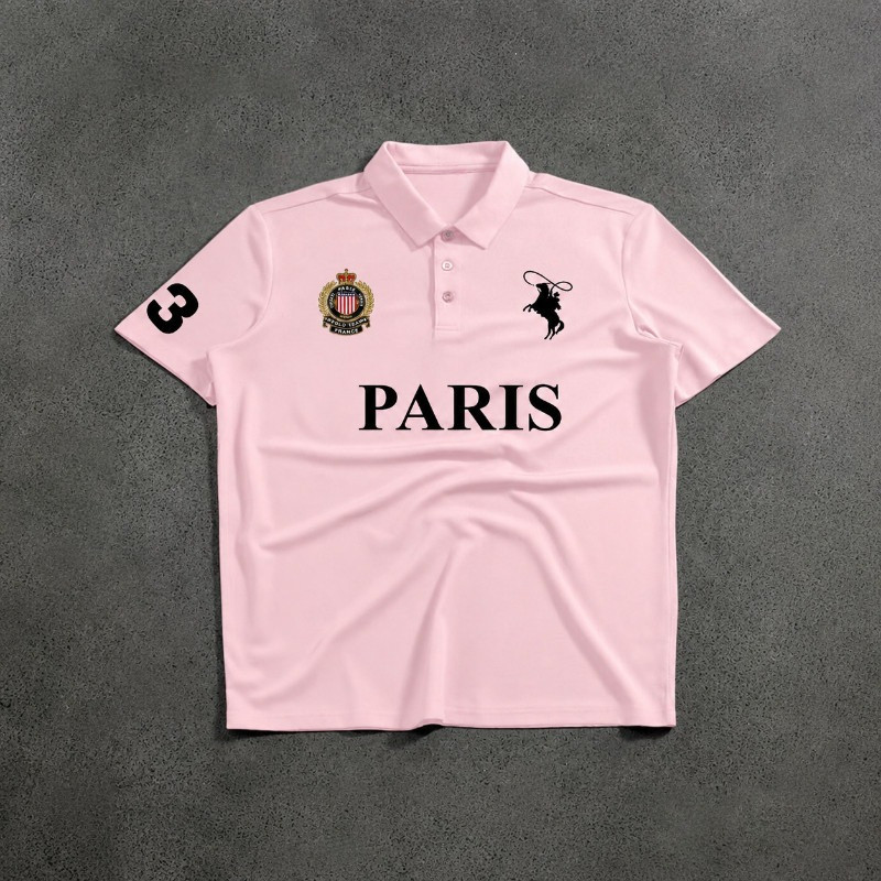 Camisa Polo Paris Manga Curta Unissex Casual Premium Streetwear