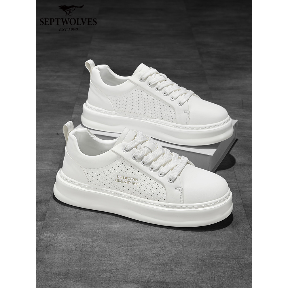 Sete lobos respirável sapatos masculinos Street Wear High-End sapatos masculinos 2026 verão novo estilo All-Match sapato