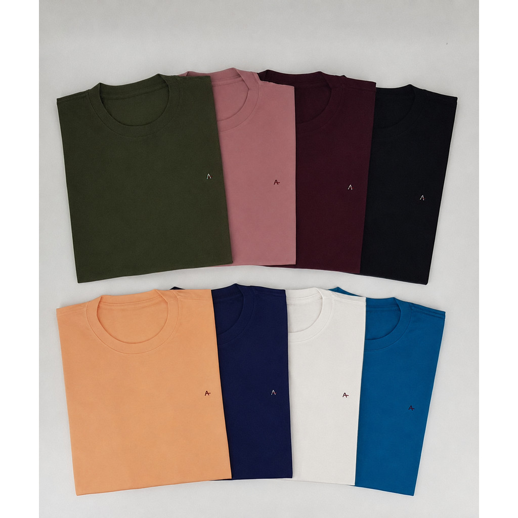 Camiseta Básica Algodão Masculina Manga Curta Casual