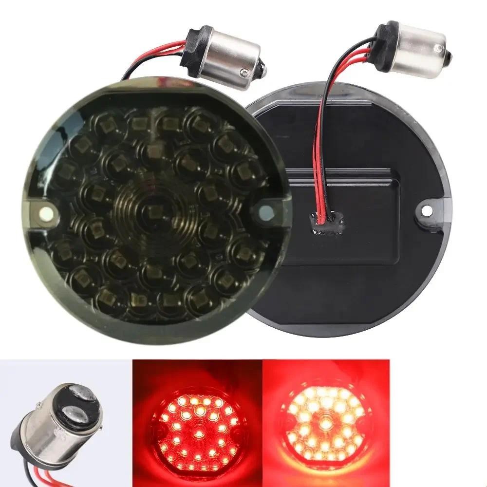 LED Motocicleta Frente & Traseira Condução Sinal De Volta Luz Parar Lâmpada Freio 1157 Soquete Para Harley Electra Glide