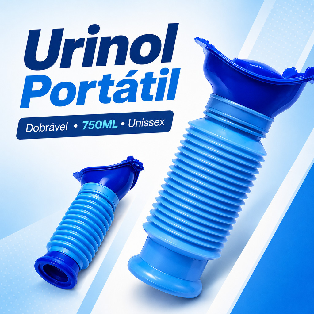 Urinol Portátil 750ml Unissex Dobrável Mictório Garrafa Para Homens/Mulheres/Crianças em Viagens Camping e Emergências