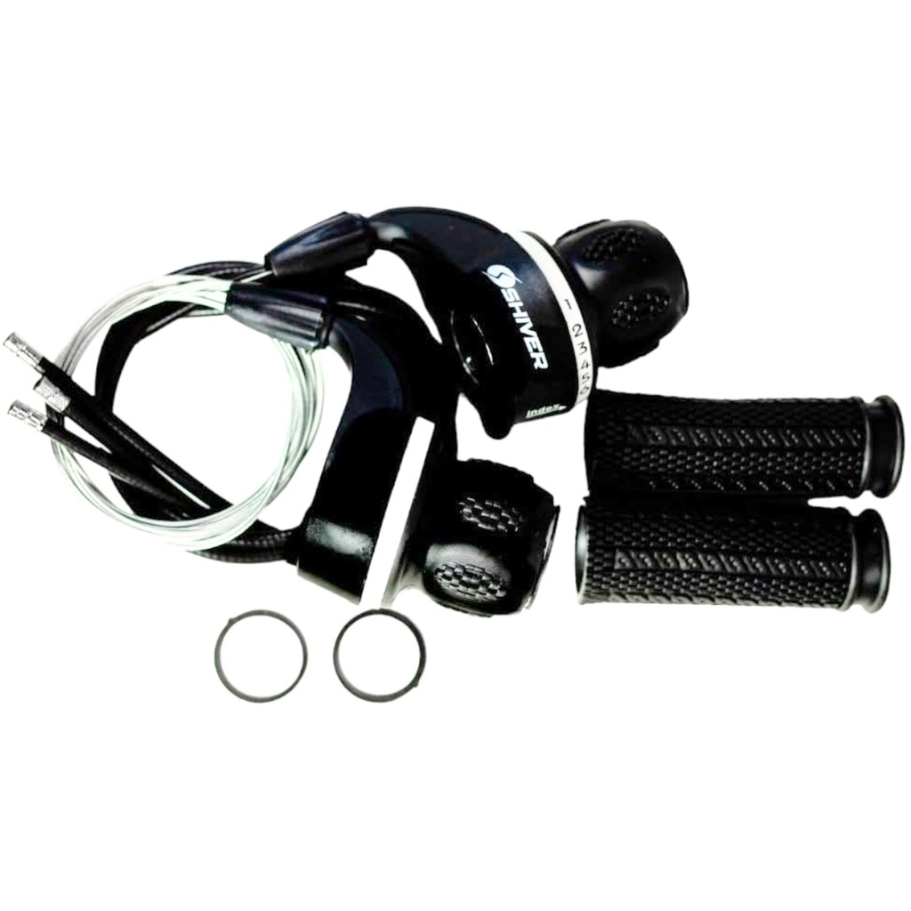 Alavanca Cambio Grip Shift Shiver 21v Indexado Passador De Marcha Bicicleta Giratório Mão Punho Bike Mtb Kit Completo