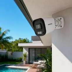 Câmera Positivo SEG IP Bullet CIP-BC1312-M 2MP Full HD, Lente 2.8 mm, Microfone Embutido, Visão Noturna IR 30 m, PoE