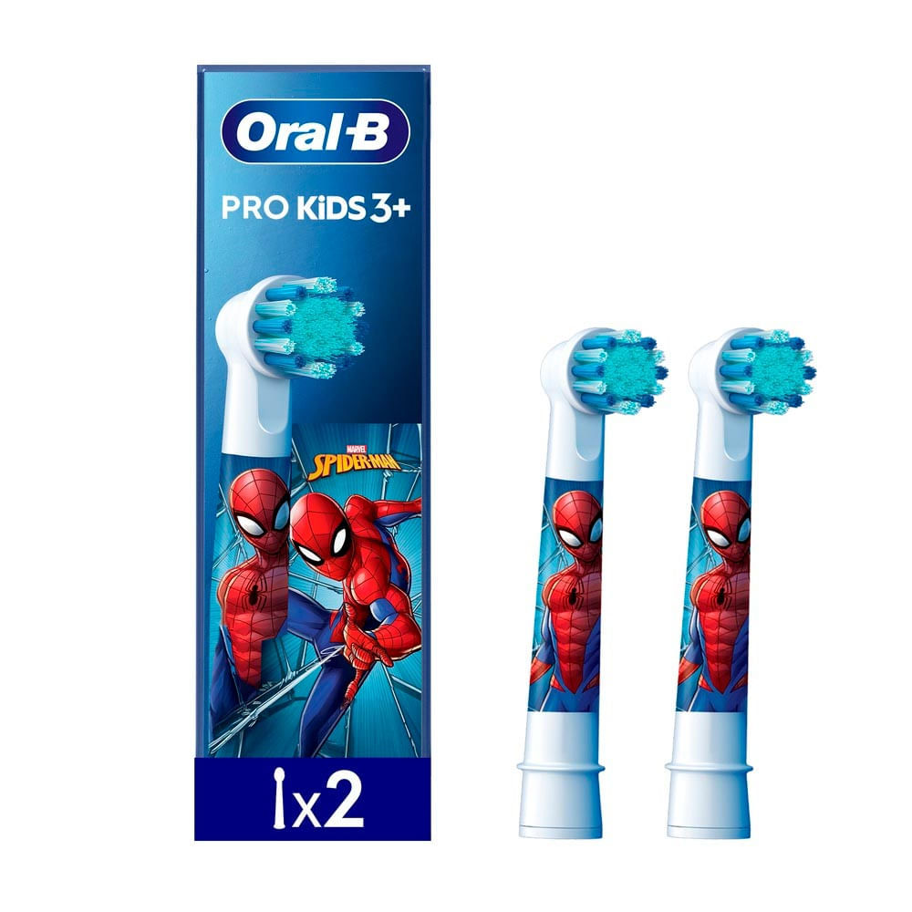 Refil para Escova Elétrica Oral-B Spiderman +3 Anos 2 Unidades