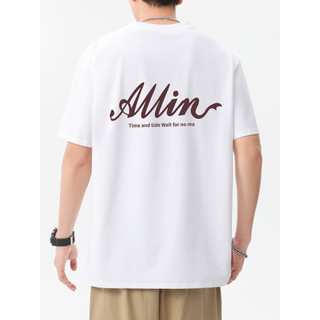Casal usar puro algodão Street wear impresso branco de manga curta camiseta verão estilo fino meninos Casual roupas supe