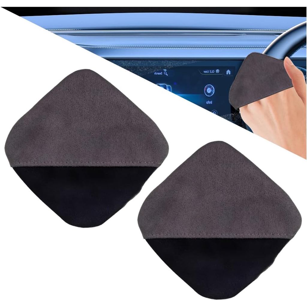 Pano Quadrado De Limpeza De Tela De Toque De Carro , Almofada Microfibra Toalhetes Ferramenta Veículo Interior Para Exib