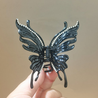 Metal líquido borboleta Grab clip feminino cabeça traseira metade grampo de cabelo 2024 novo estilo High-End tubarão cli