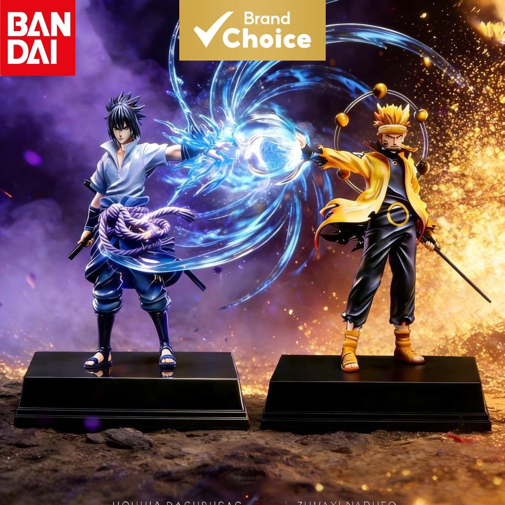 Bandai 21cm Naruto Figura Sasuke Rikudousennin Modo Estátua De PVC Decoração De Mesa Ação Brinquedo Colecionável Present