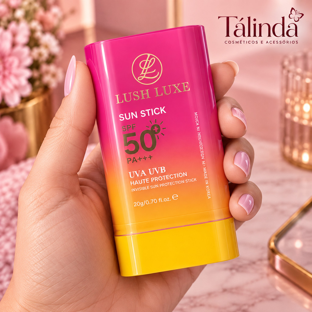 Protetor Solar Lush Luxe Sun Stick FPS 50+ PA+++ Bastão 20g UVA UVB – FF25-04