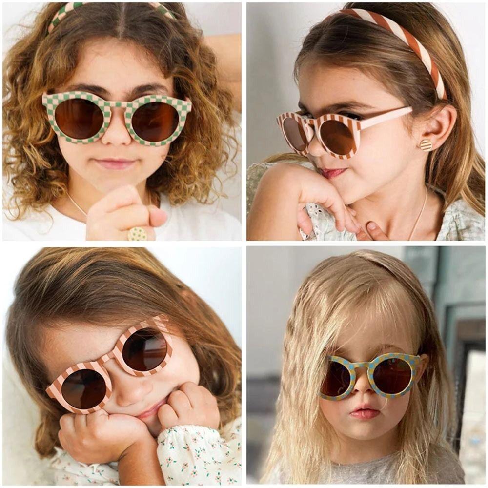 Óculos De Proteção Solar Infantil , Sol Infantis De Armação Redonda De 3 A 8 Anos UV400