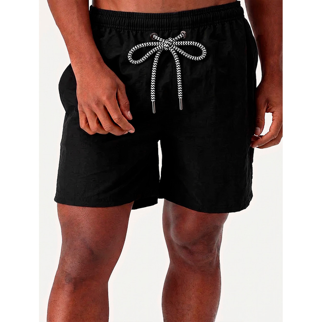 Short Aramis Masculino D'Água Elastico Logo Preto