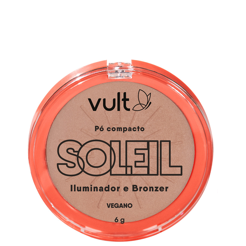 Vult Iluminador e Bronzer Soleil Pó Compacto 6g