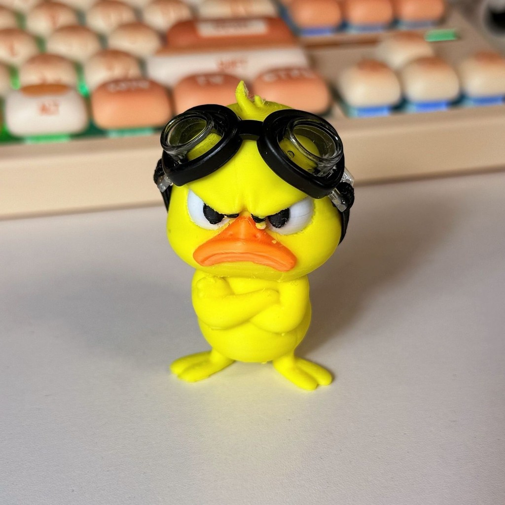 Impressão 3D Óculos de Natação Stall Mão Pato Decoração Escritório Quarto Decoração Brinq…