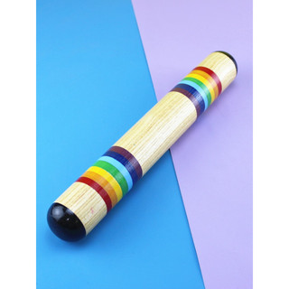 Tubo de som de chuva de madeira som cura Orff instrumento de percussão tubo de areia de madeira simulador de som de chuv